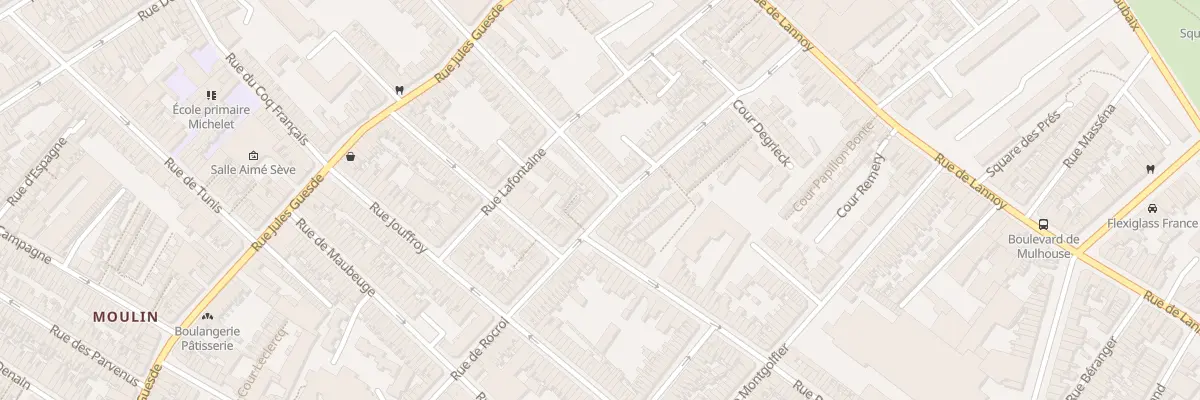 Plan du 40T Rue de Rocroi à Roubaix