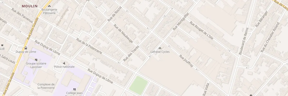 Plan du 117 Rue de Maubeuge à Roubaix