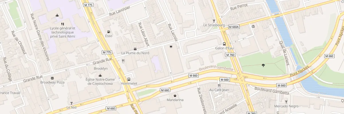 Plan du 150T Grande Rue à Roubaix