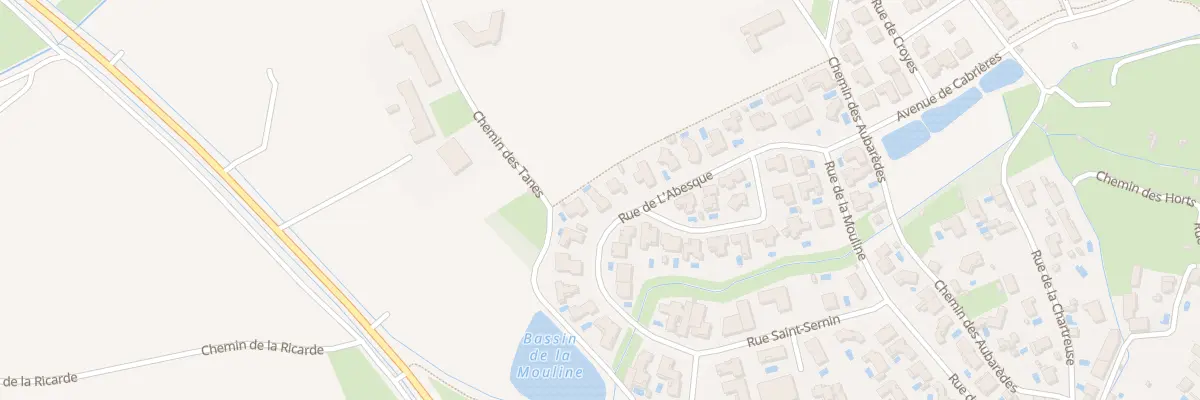 Plan du 7 Rue de l’Abesque à Corneilhan