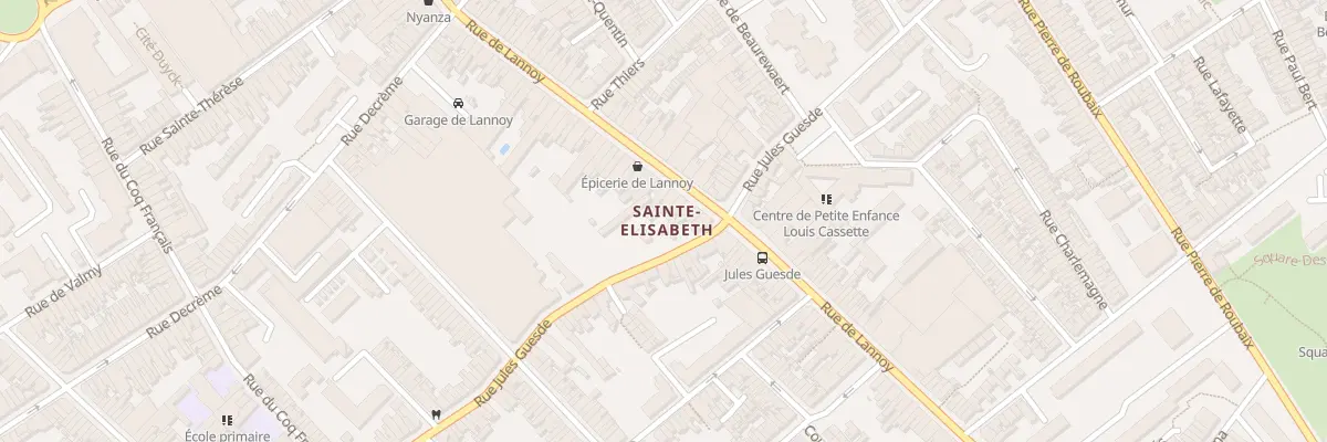 Plan du 202 Rue de Lannoy à Roubaix