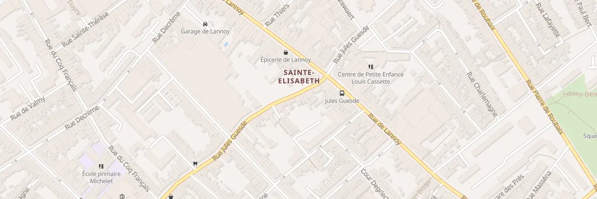 Plan du 154 Rue Jules Guesde à Roubaix