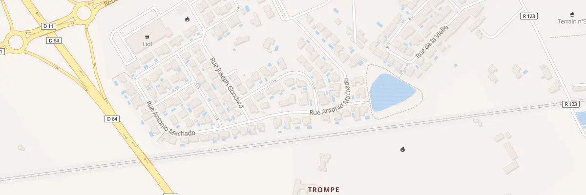 Plan du 531 Rue Antonio Machado à Béziers