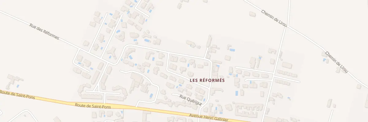 Plan du 237 Rue des Réformés à Béziers