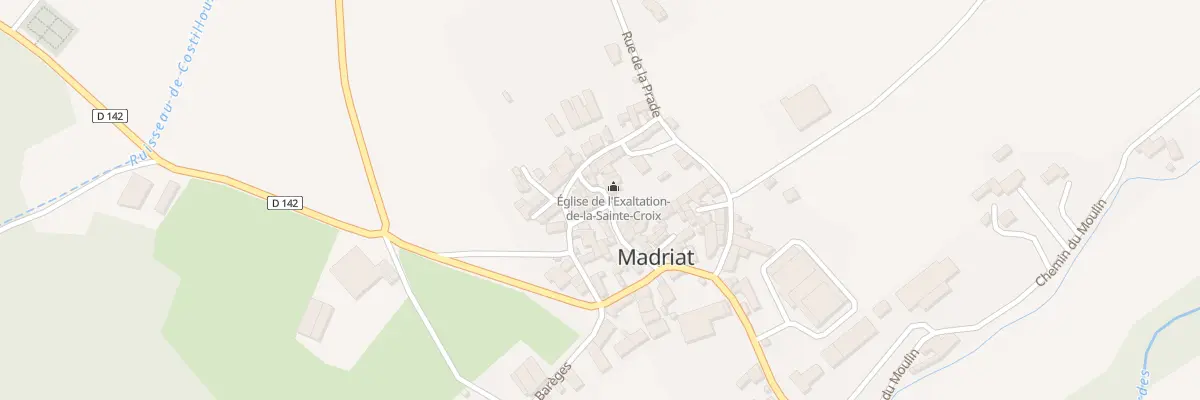 Plan du 1 Rle de l’Eglise à Madriat