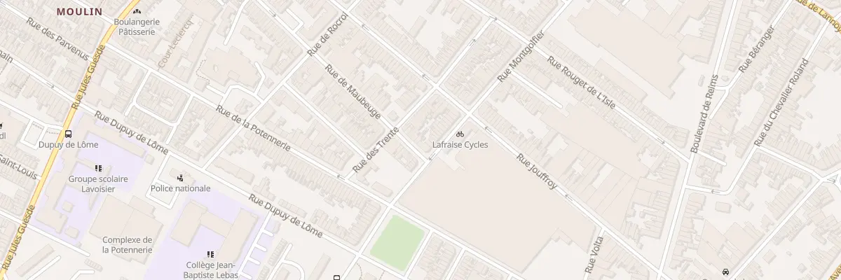 Plan du 123 Rue de Maubeuge à Roubaix