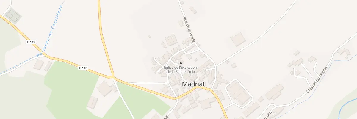 Plan du 3 Rue de l’Eglise à Madriat