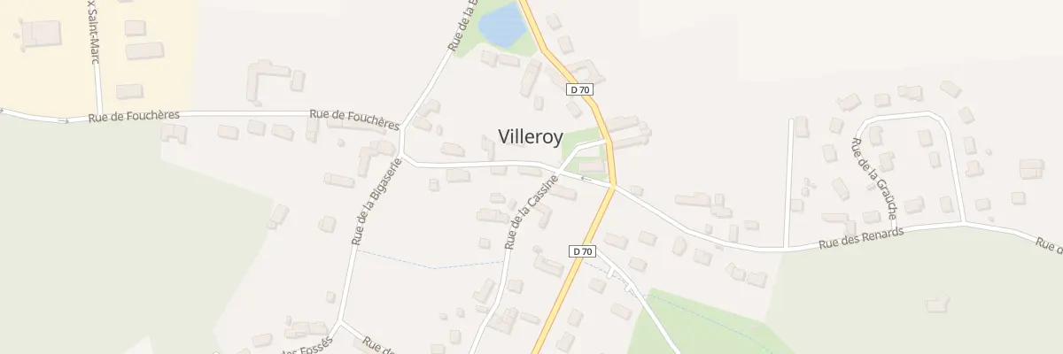 Plan du 2 Rue de la Cassine à Villeroy