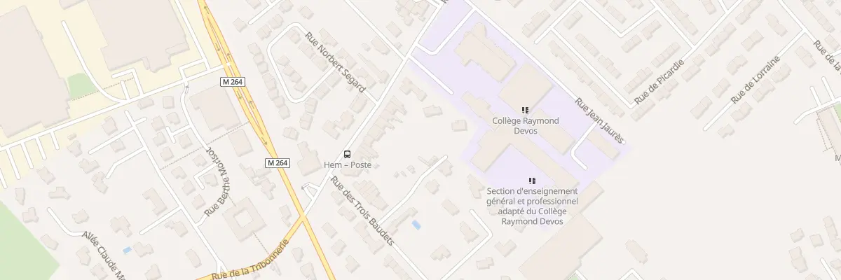 Plan du 20 Rue Jean Jaures à Hem