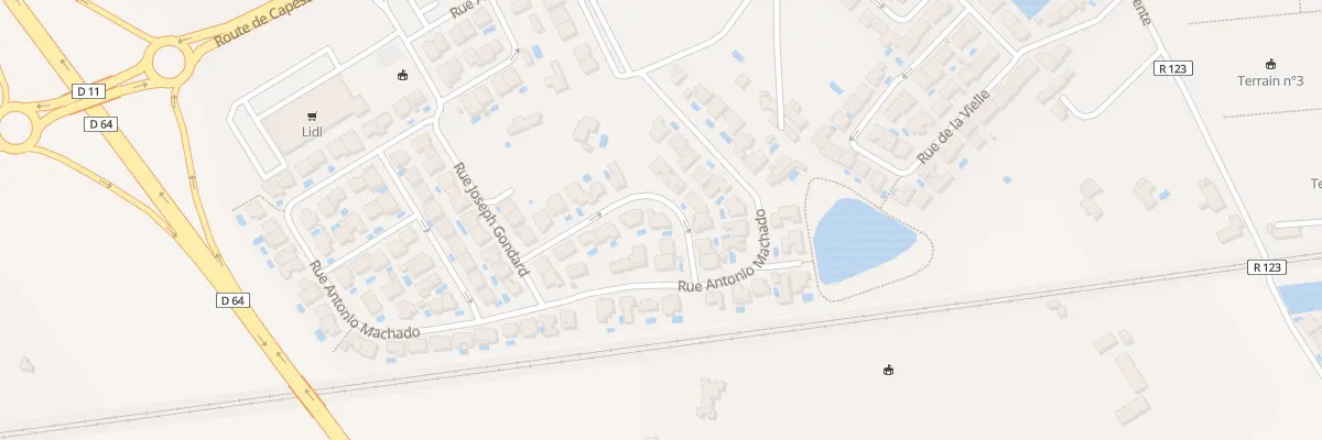 Plan du 92 Rue Raymond Ros à Béziers