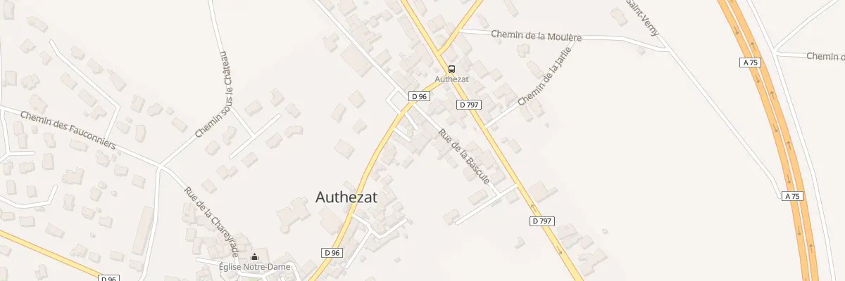 Plan du 8 Rue de la Bascule à Authezat