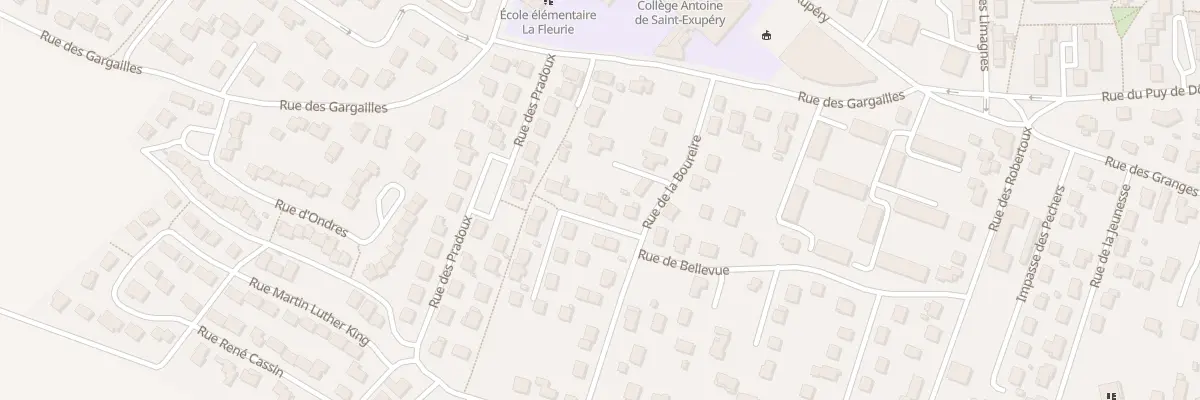 Plan du 23 Rue de la Boureire à Lempdes