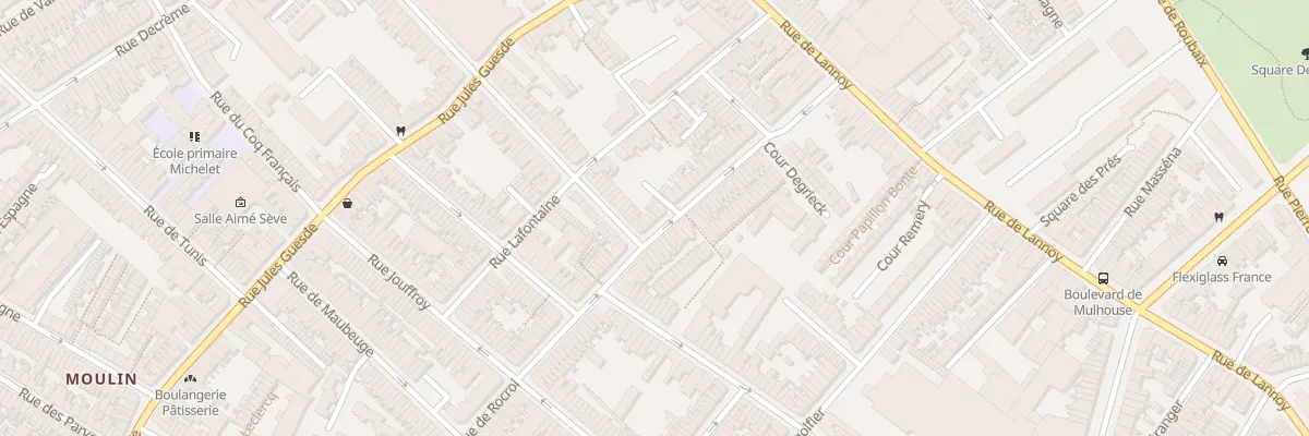 Plan du 36 Rue de Rocroi à Roubaix