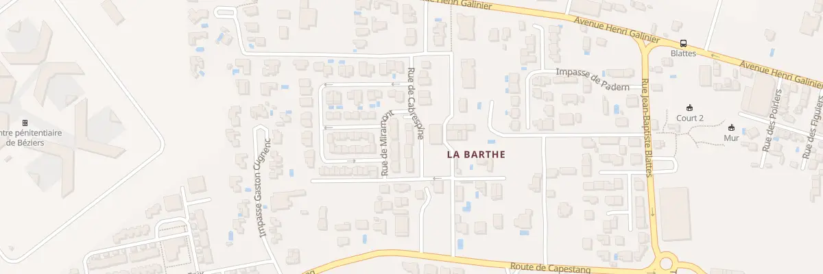 Plan du 105 Rue de la Cabrespine à Béziers