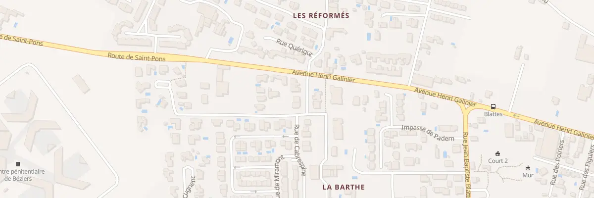 Plan du 6 Rue de Montségur à Béziers