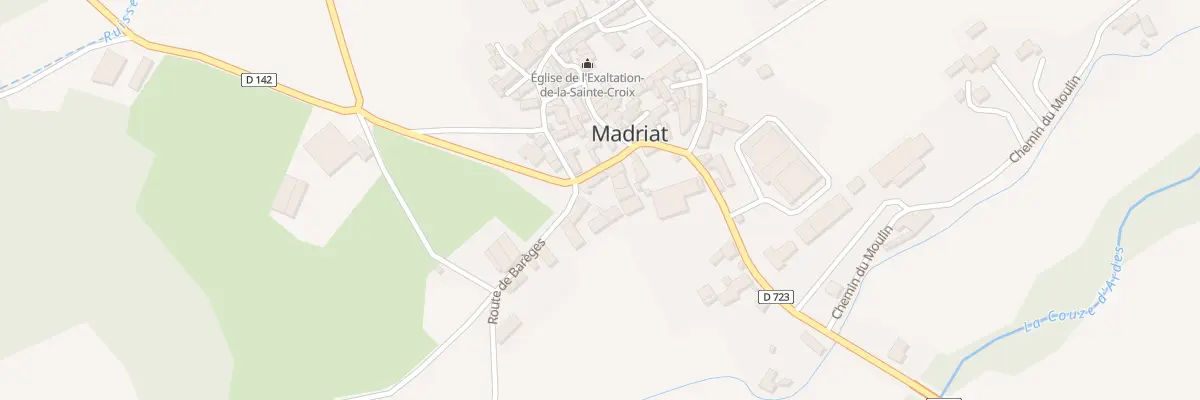 Plan du 2 Rte de Barege à Madriat