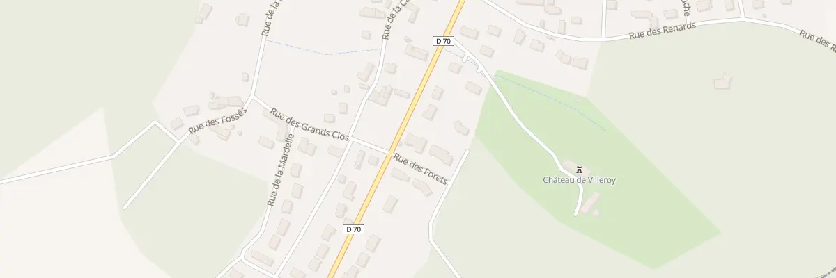 Plan du 1 Rue des Forêts à Villeroy