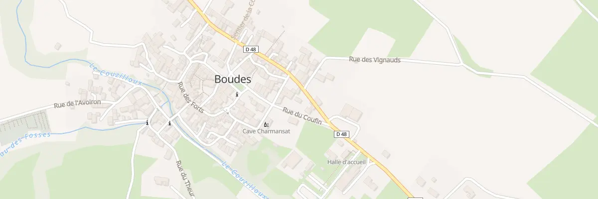 Plan du 9006 Rue du Coufin à Boudes