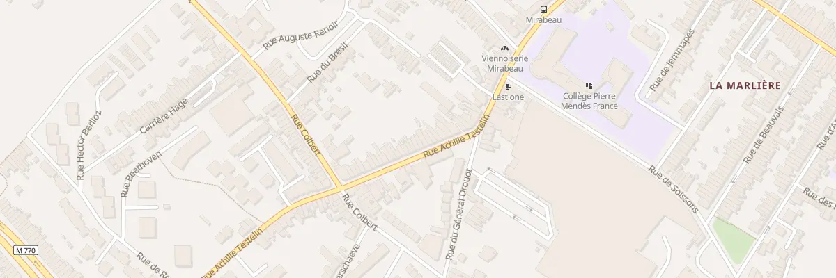 Plan du 165 Rue Achille Testelin à Tourcoing