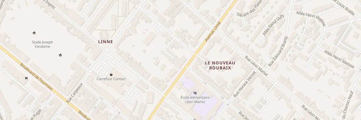 Plan du 264 Av Linné à Roubaix