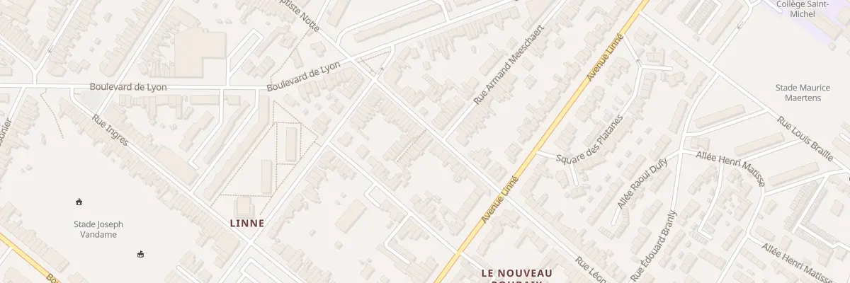 Plan du 28 Rue Paul Wante à Roubaix