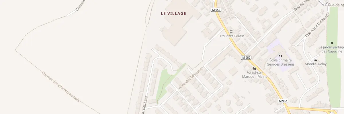 Plan du 88 Le Hameau des Lacs à Forest-sur-Marque