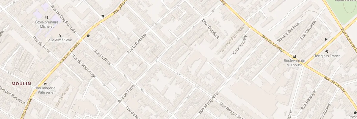 Plan du 6 Che Dillies Piat 57 Rue Rocroi à Roubaix