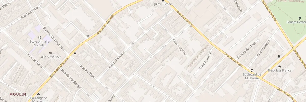 Plan du 28 Rue de Rocroi à Roubaix