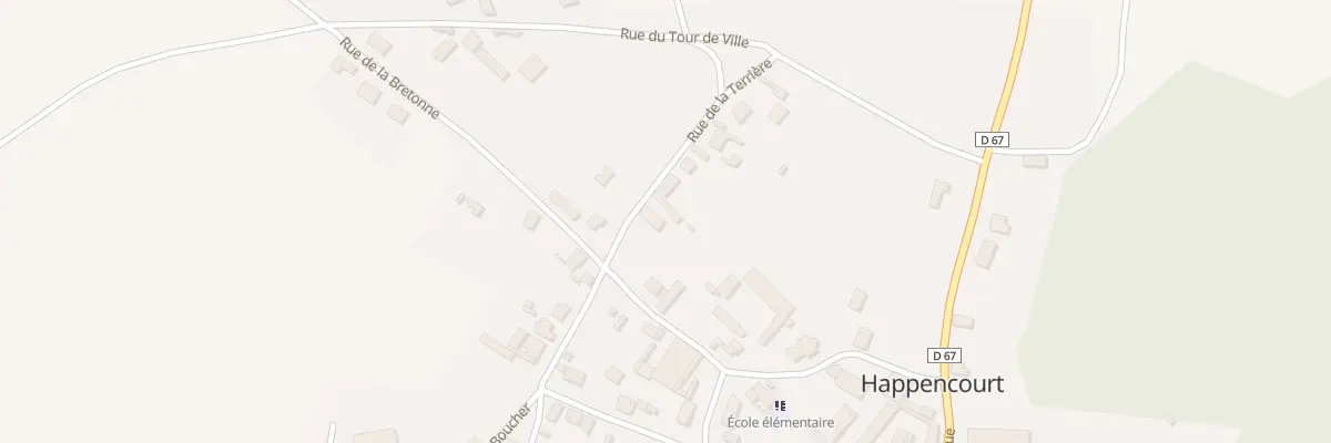 Plan du 2 Rue de la Terrière à Happencourt