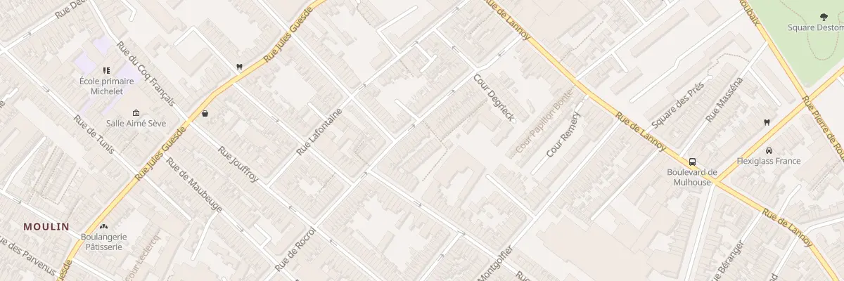 Plan du 63 Rue de Rocroi à Roubaix