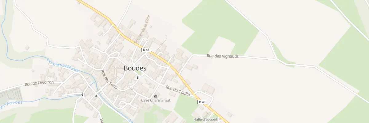 Plan du 9005 Rue des Vignauds à Boudes