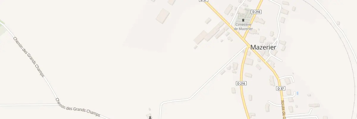 Plan du 9 Rte de St Bonnet de Rochefort à Mazerier