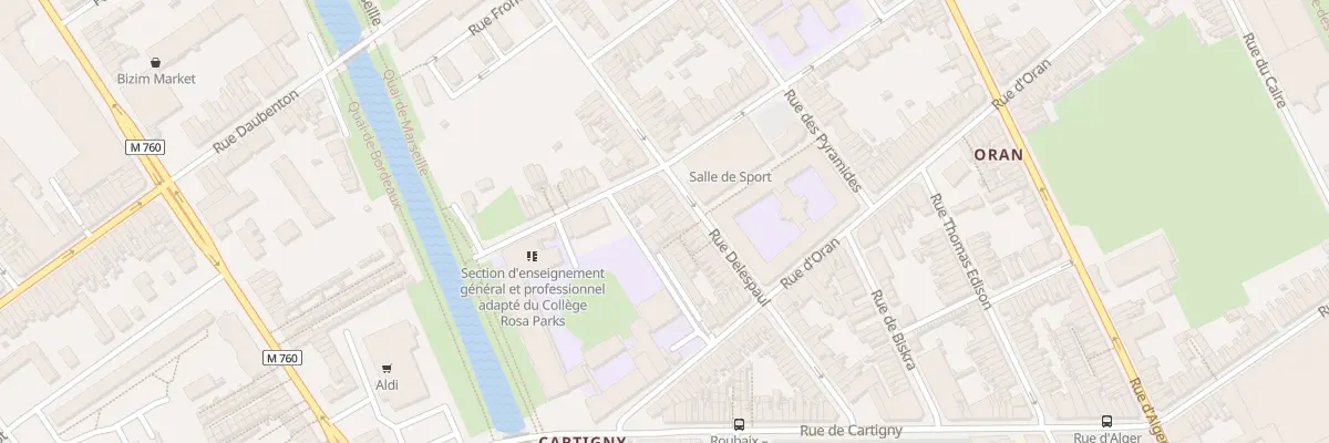 Plan du 73 Rue Delespaul à Roubaix