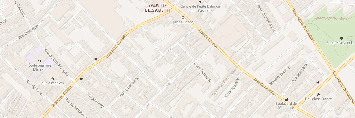 Plan du 3 Vc Dujardin R Lafontaine 19 à Roubaix