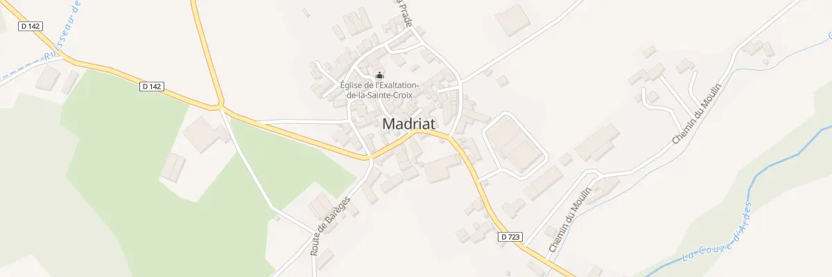 Plan du 5014 Madriat à Madriat