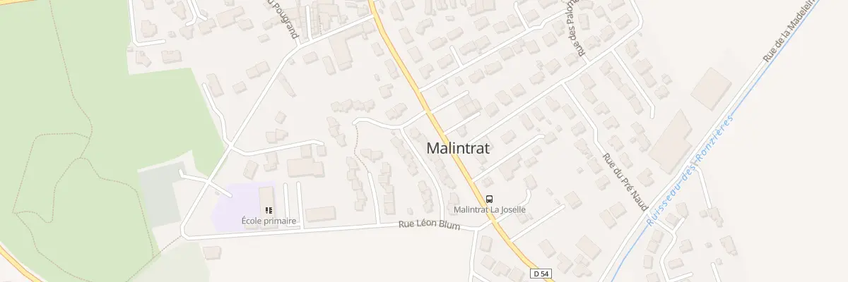Plan du 4 Rue de la Résistance à Malintrat
