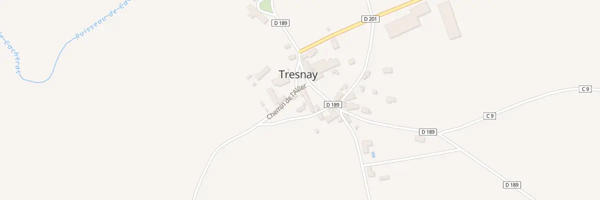 Plan du 3 Le Bourg à Tresnay