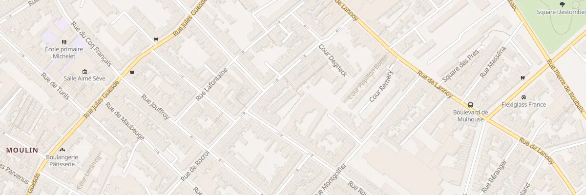 Plan du 20 Che Dillies Piat 57 Rue Rocroi à Roubaix
