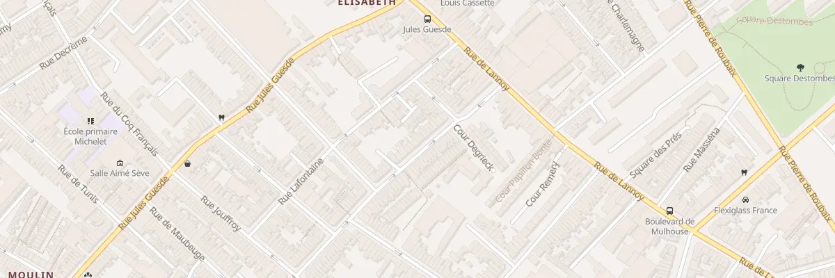 Plan du 18 Rue de Rocroi à Roubaix