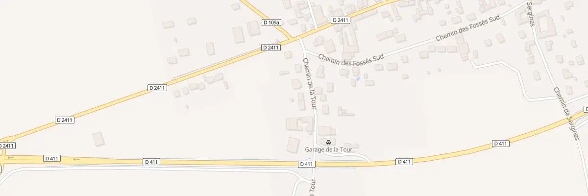 Plan du 6B Che de la Tour à Bazoches-lès-Bray