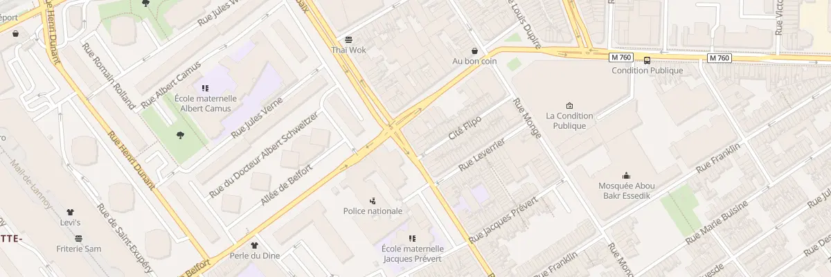 Plan du 65 Rue Pierre de Roubaix à Roubaix