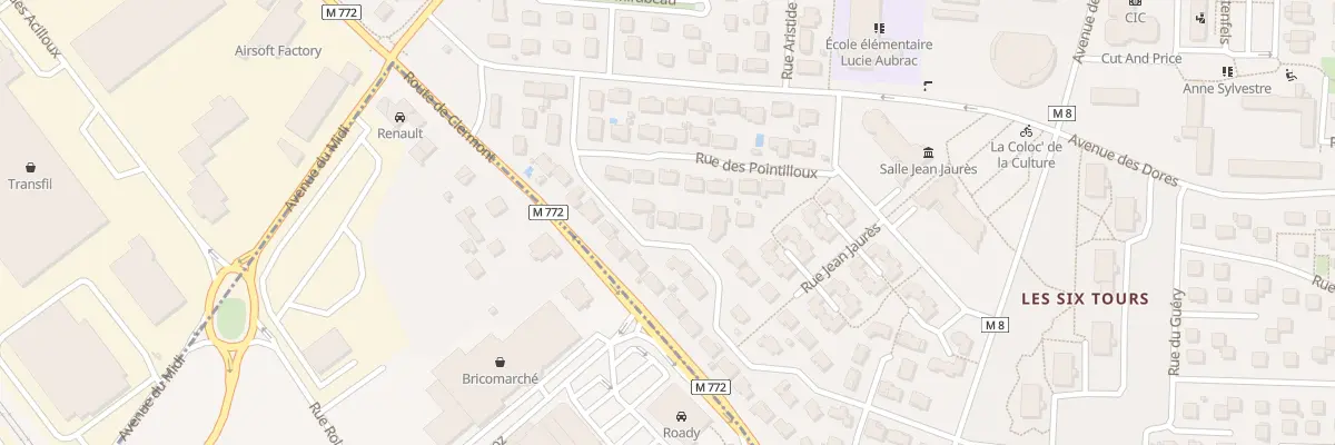 Plan du 9 Rue Lafayette à Cournon-d’Auvergne
