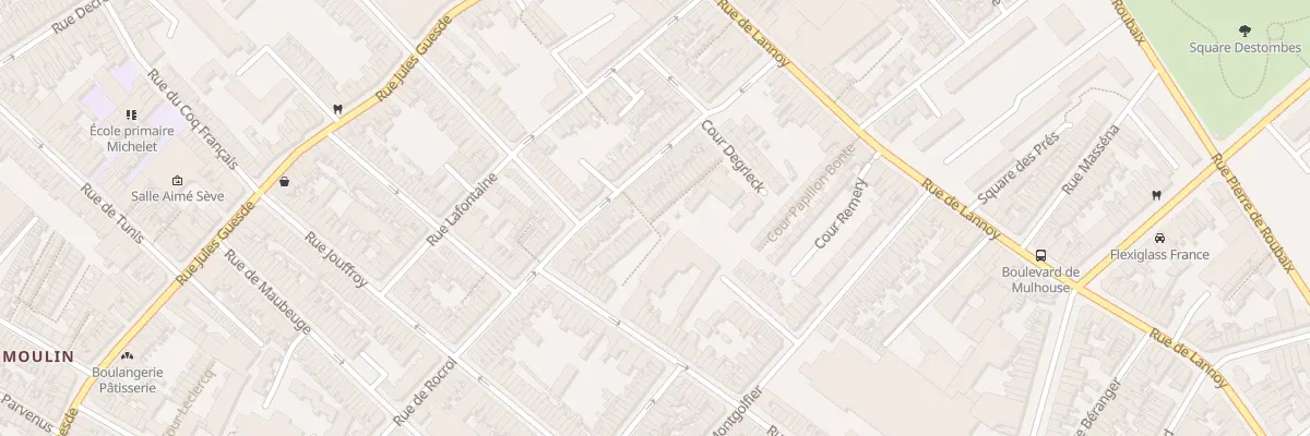 Plan du 22 Che Dillies Piat 57 Rue Rocroi à Roubaix