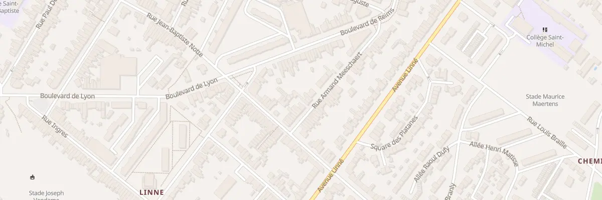 Plan du 17 Rue Armand Meeschaert à Roubaix