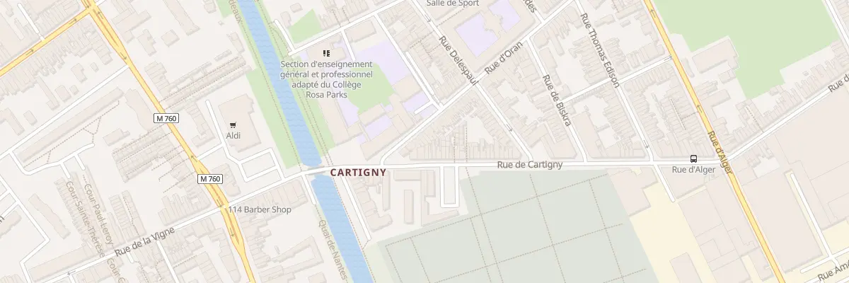 Plan du 16 Rue d’Oran à Roubaix
