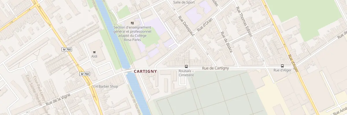 Plan du 18 Rue d’Oran à Roubaix