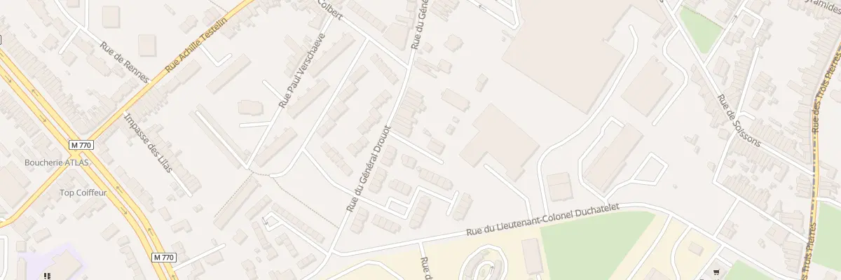 Plan du 172 Rue du Général Drouot à Tourcoing