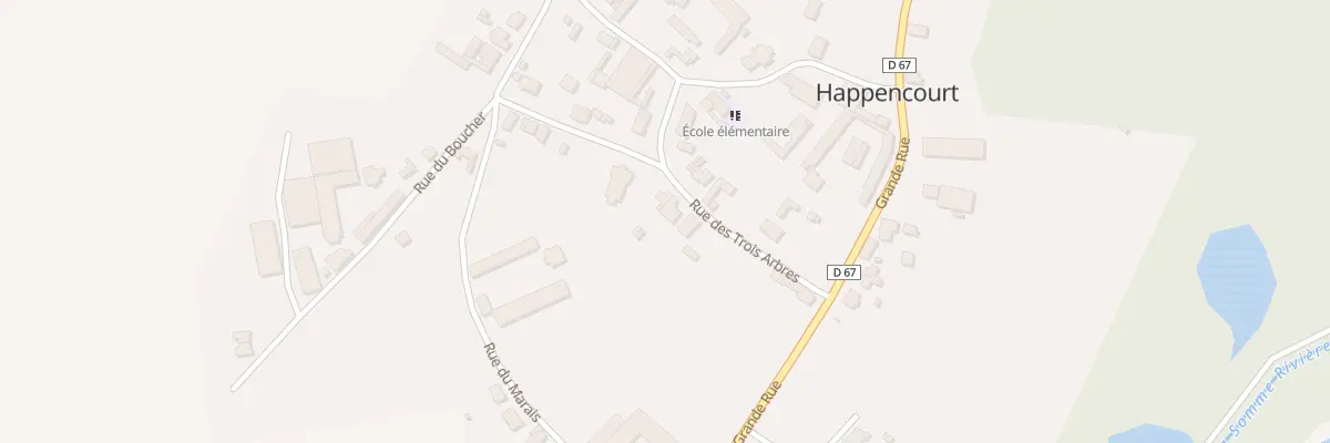 Plan du 3 Rue des Trois Arbres à Happencourt