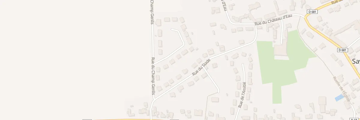 Plan du 13 Rue du Champ Genlis à Savy