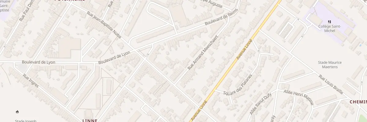 Plan du 21 Rue Armand Meeschaert à Roubaix